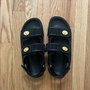 Chunky Tweed Sandals